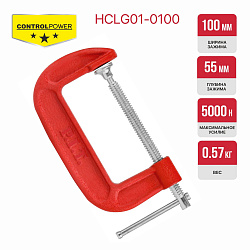 Струбцина винтовая G-образная  HCLG01-0100 PIT
