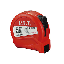 Рулетка с фиксатором  5 м x 19 мм, ABS(HTPM01-05MA) PIT


