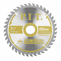 Диск пильный 190х30/20/16х1,4 Т40  ACTW10-190T40 PIT 