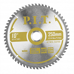 Диск пильный  250x32/30x2,6 мм 60T (ACTW10-250T60) PIT 
