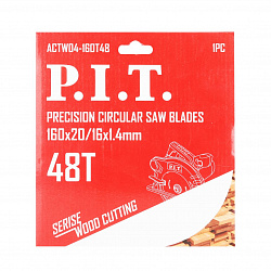 Диск пильный 160x20/16x1,4 мм 48T(ACTW04-160T48) PIT 