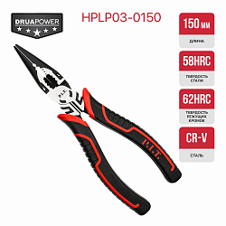 Длинногубцы прямые, 150 мм  (HPLP03-0150) PIT 