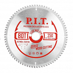 Диск пильный  250x32/30x2,4 мм 80T(ACTW04-250T80) PIT 