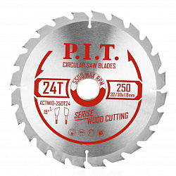 Диск пильный  250x32/30x2,6 мм 24T(ACTW10-250T24) PIT 
