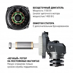 Угловая шлифовальная машина   УШМВ-125/1100Э ИНТЕРСКОЛ 